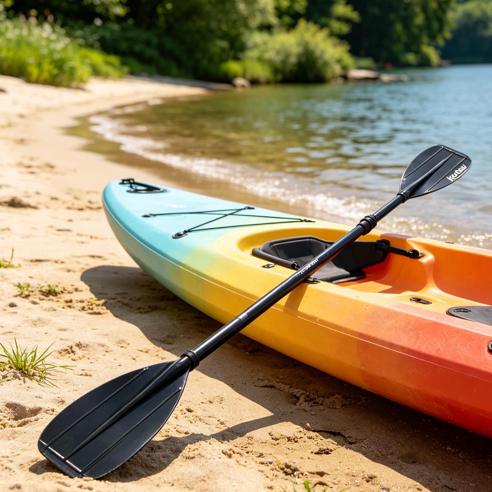 Kayak Paddle Carbon - カーボンファイバーパドル 2 セクション軽量ダブルヘッドパドルボード釣りカヤックパドル子供用ローイングツーリング湖川海