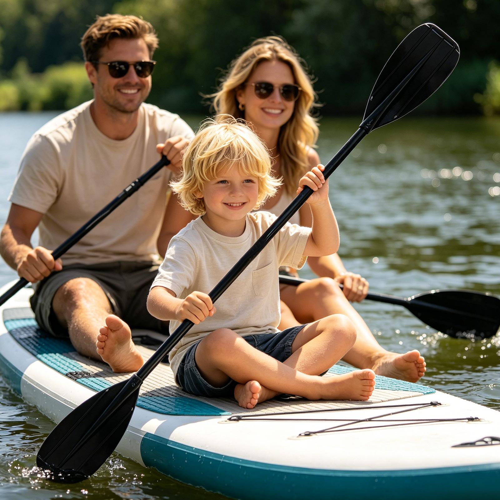 2セクションカーボンファイバーカヤックパドル 軽量ダブルブレ - Kayak Paddle Carbon のレビューと価格