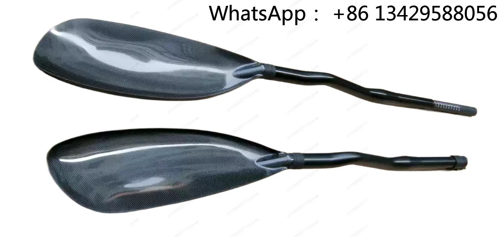 カーボンファイバー製ベントシャフトスプーン型カヤックパドル、 - Kayak Paddle Carbon のレビューと価格